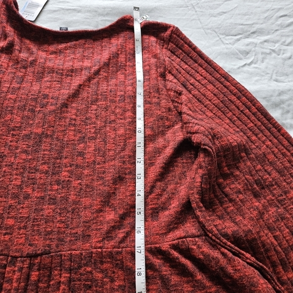 Torrid mini brushed soft red tiered skater dress Size 5X - Picture 12 of 16